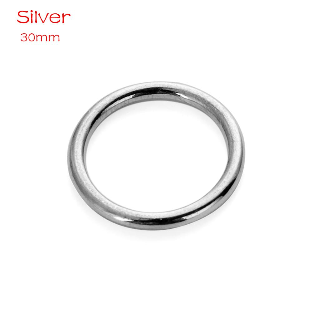 10Pcs Metal O Ring Silver Gold Metal Buckle Bag Parts Sewing Accessories Durable DIY Craft Supplies Backpack Belts Decor