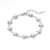 QIAOREN12055 Hot Selling US Style Puffy Star Beaded Stainless Steel Bracelet With  Chain Minimalist Female Fashion Accessory