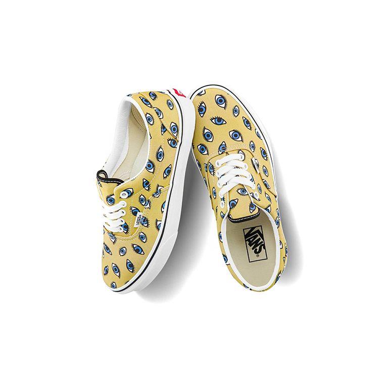 Vans Project X Manual Order  Authentic Series Collaboration Casual Low-Top Skate Shoes Unisex Sneakers Yellow VN0A5EFN939