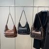 Niche retro large-capacity bag women's autumn and winter new commuter shoulder bag Maillard multi-purpose backpack