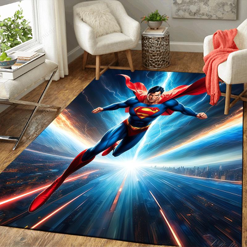 

Super Hero Lightweight Area Rug Non-Slip Washable Floor Mat for Bedroom Living Room 60x90cm