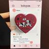 Heart Film Magnetic Phone Holder: Japanese-Korean Style Airbag Stand with Retractable Desktop Support
