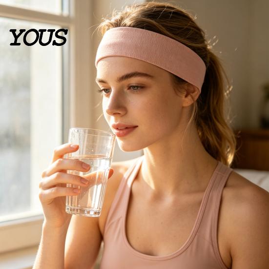 Sweat Absorbing Headband for Daily Use Non-slip Sports Men Women, Breathable Yoga Headband, Moisture Professional Accessory Running Wicking