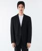 Wool Blend Relaxed Basic Blazer [Black]