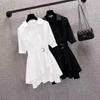 Women Blouses Summer Shirts Short Spring High Waist Long Sleeve Shirt Casual Elegant Work Slim Fit White Black Y2k Top