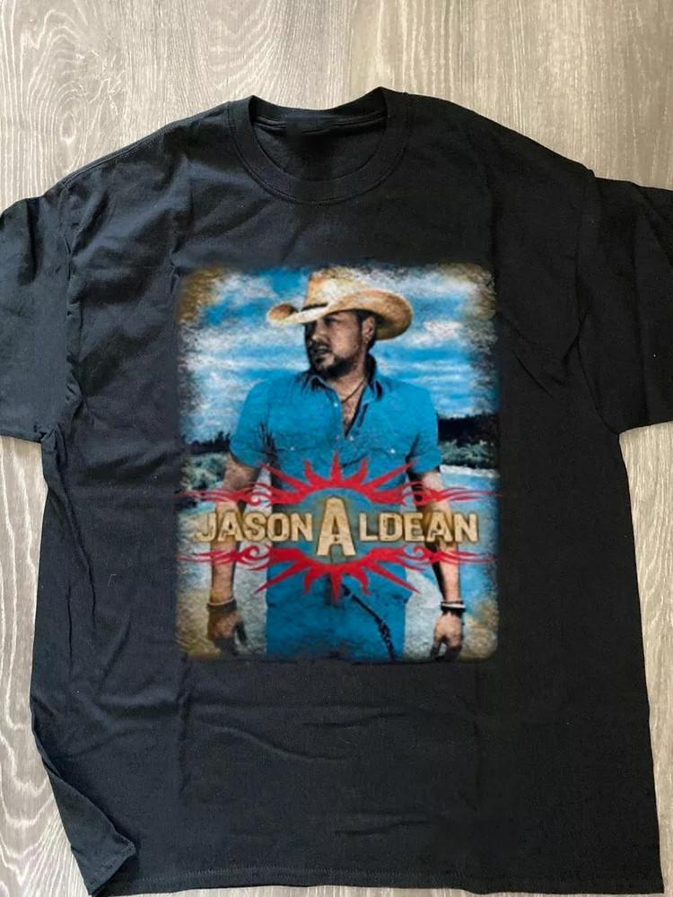 Vintage Jason Aldean Band Shirt Unisex Concert S to 5XL EL489 Unisex T-Shirt XXXL