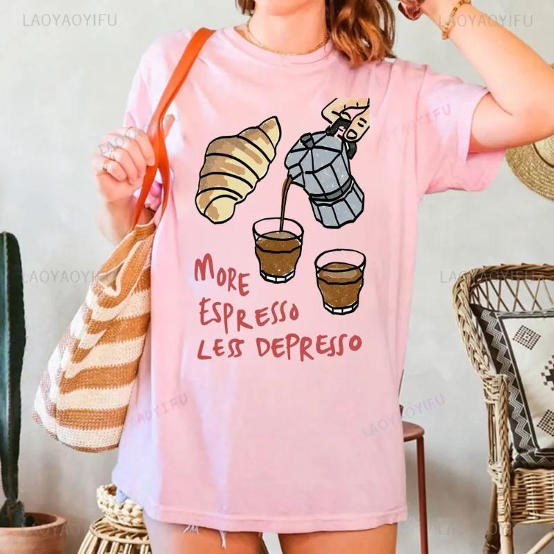 Coffee Club Lover Shirt Coffee  T-Shirt Coffee-Lover G Graphic T Shirts Women Clothing Tops Aesthetic Clothes