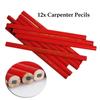 12 Count 175mm Oval Carpenter Pencil for Precision Layout Marking in Carpentry Joinery and General Construction