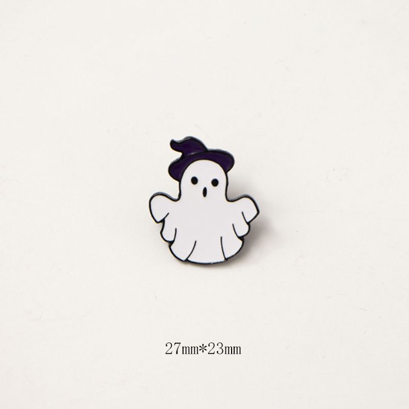 Halloween pumpkin ghost cartoon brooch couple cute metal badge cartoon ornament costume pendant