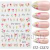 Nail Art Stickers Ins Red Lip Cherry Strawberry Y2K Sweet Cool Style Bow Digital Adhesive Nail Stickers