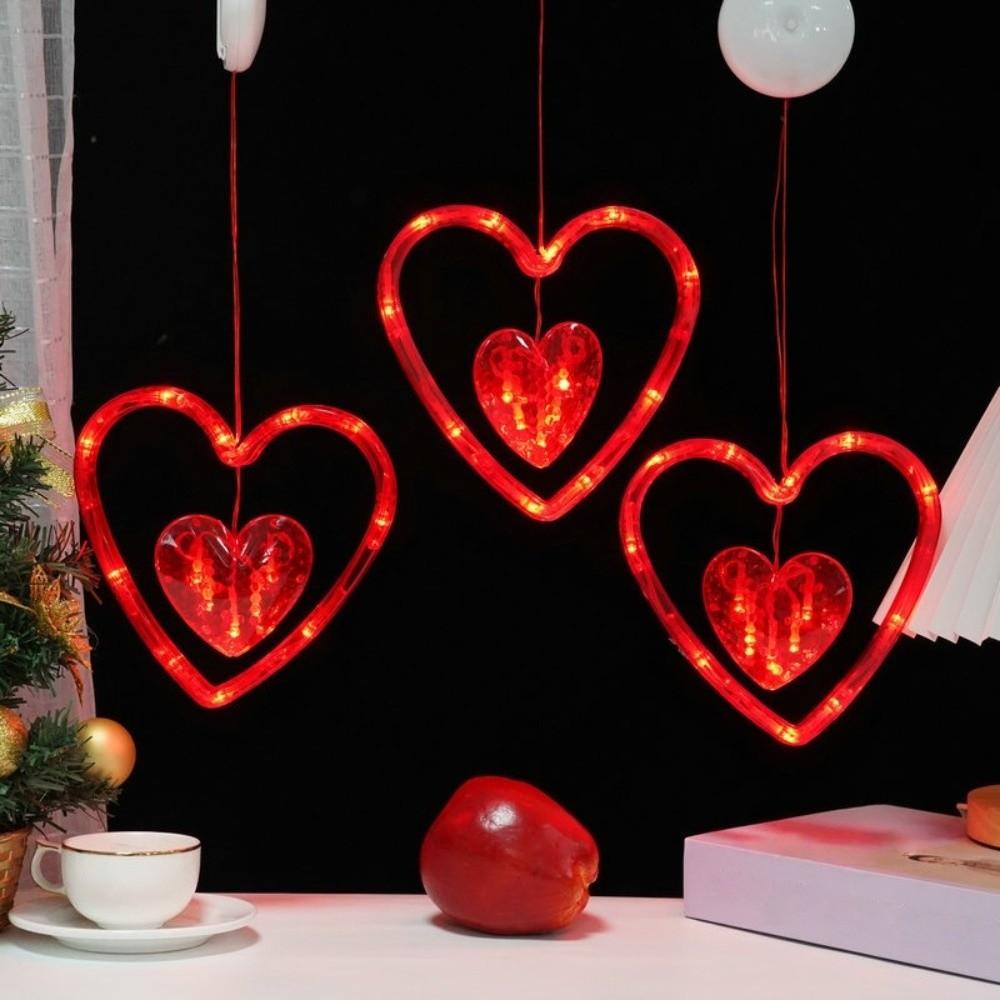 Beautiful Valentine Day LED String Lights Creative Suction Cup Atmosphere Light  Proposal Ceremony