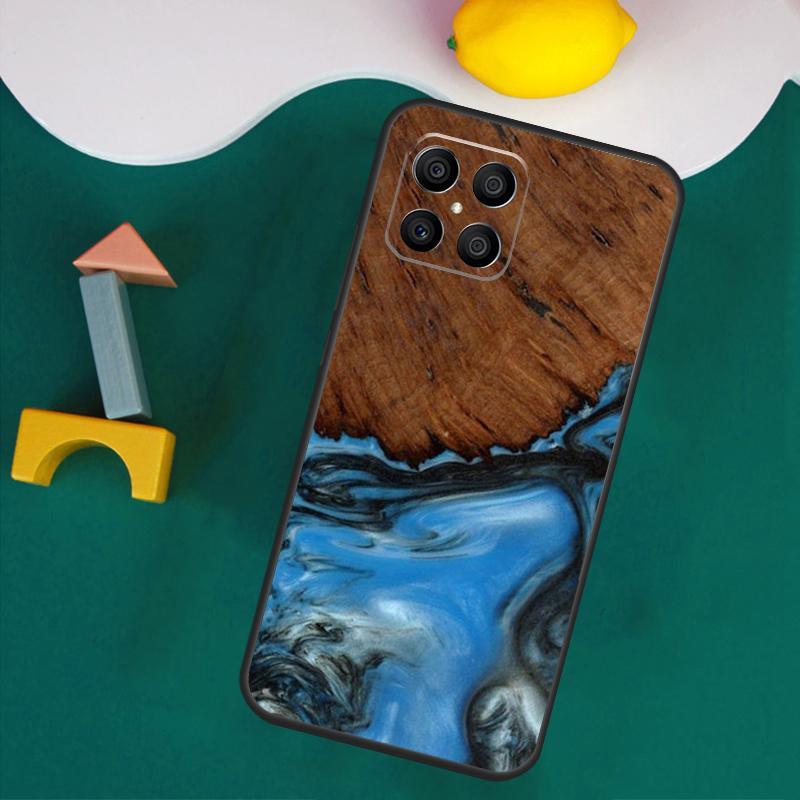 Wood Resin Traveler Case For Honor 200 Pro 50 70 90 X9a X8a X8 X9 X8b X9c X9b Honor Magic 7 Lite 5 6 Pro Cover