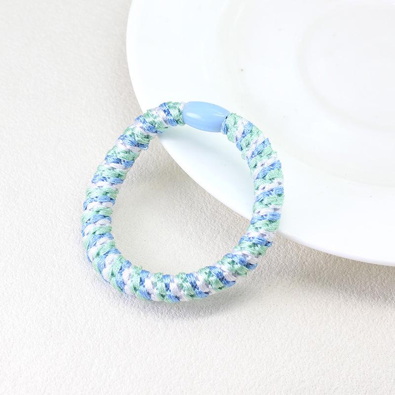 High-Elastic Embroidery Thread Hair Tie for Women - Twisted Ponytail Holder