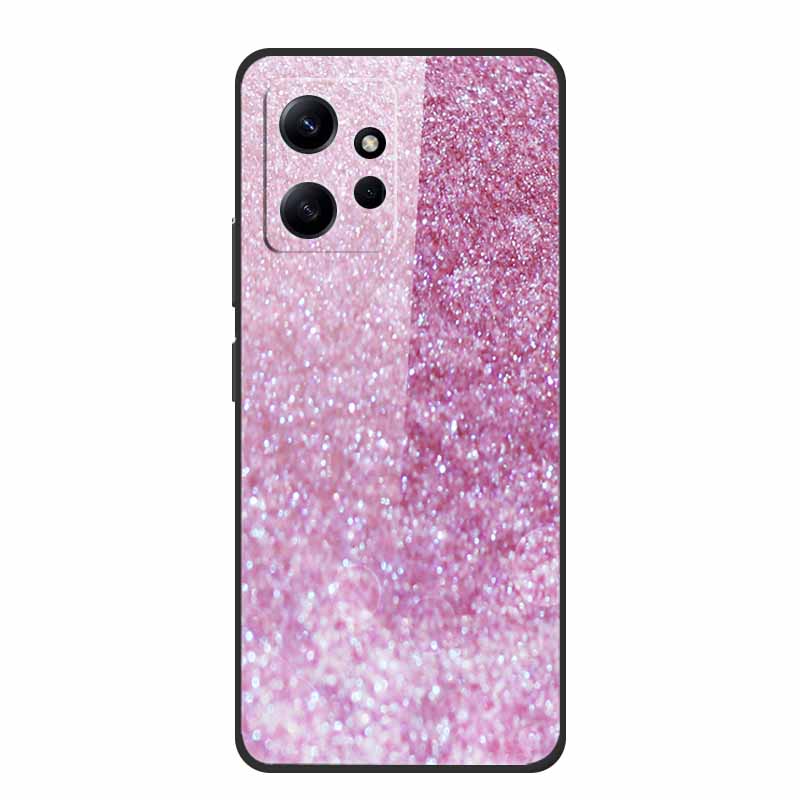 Marble For Redmi Note 12 4G Glass Case Tempered Back Cover Hard Cases For Xiaomi Redmi Note12 4G Protective Shell Colorful Capa