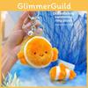 Plush Animal Ocean Keychain With Seals Turtles Seahorses For Kids And Fans Gift