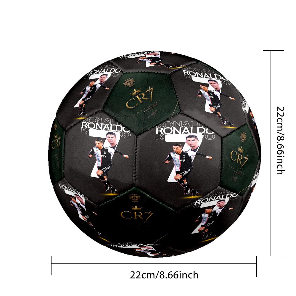 Ronaldo's Cr7 Portugal Legacy Size 5 Soccer Football Machine-Stitched Indoor/Outdoor Training and Matches Perfect Gift for Sports Enthusiasts