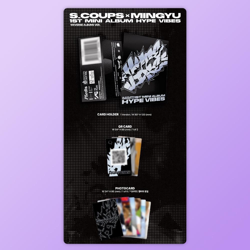 (PRE-ORDER) S.COUPS X MINGYU (SEVENTEEN) - 1st Mini Album HYPE VIBES (Weverse Albums ver.)