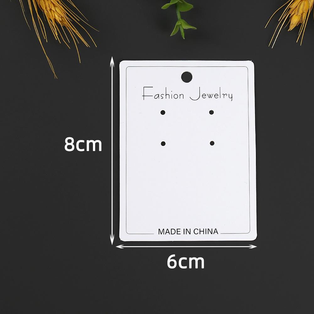 6x8 New Style Jewelry Earring Display Card - Paper Hang Tag for Studs