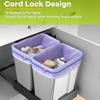 Adjustable Trash Can Locking Fasteners; for Trash Cans; Outdoor Wheeled Trash Cans,Highly Elastic, Adjustable Prevents Trash Bags from Slipping