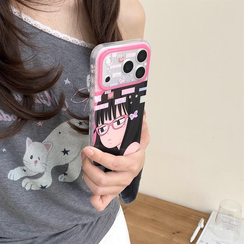 Japanese Anime Glasses Kuro Numa Sawako Phone Case for iPhone 17/16 Pro Max/15/14 - New Model