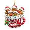 Gingerbread Man Christmas Ornament Resin Hanging Decor for Tree & Home Festive Cookie Figurine for Xmas Decorations
