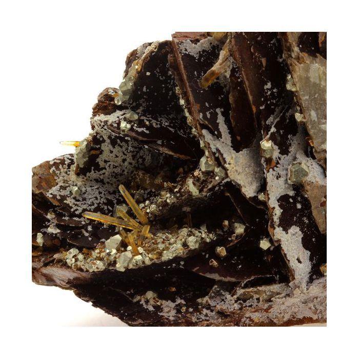 Pierres et Minéraux. Siderite, Quartz, Pyrite. 690.00 ct. Mésage Mine, Saint-Pierre-de-Mésage, France.