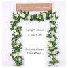 2pcs 10Heads Artificial Rose Silk Vine Flowers Wall Plants Fake Rose Flowers Rattan Garland Wedding Party Home Garden Decoration