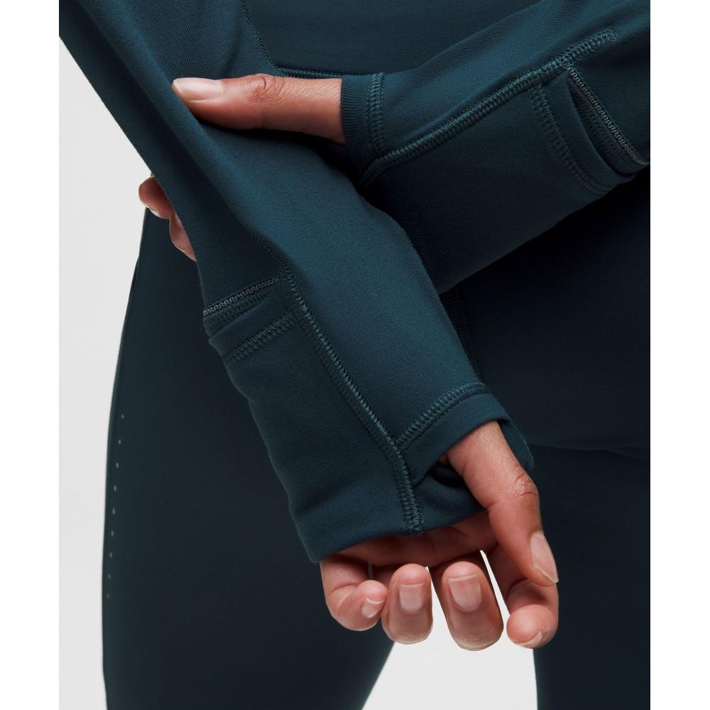 Lululemon It S Rulu Cropped Half Zip  Updated Indochine Blue