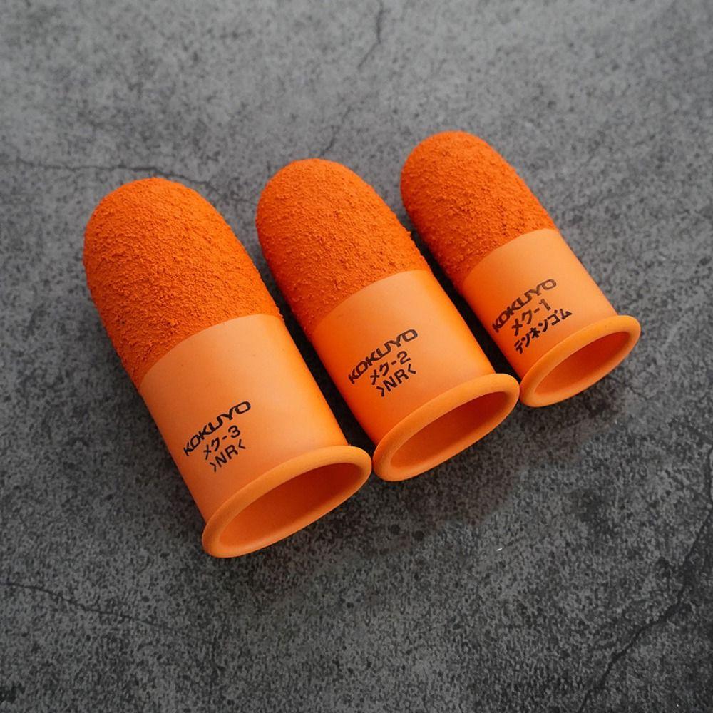 Counting Non-slip Finger Cover Multi-purpose Orange Finger Cots  Sewing Handmade