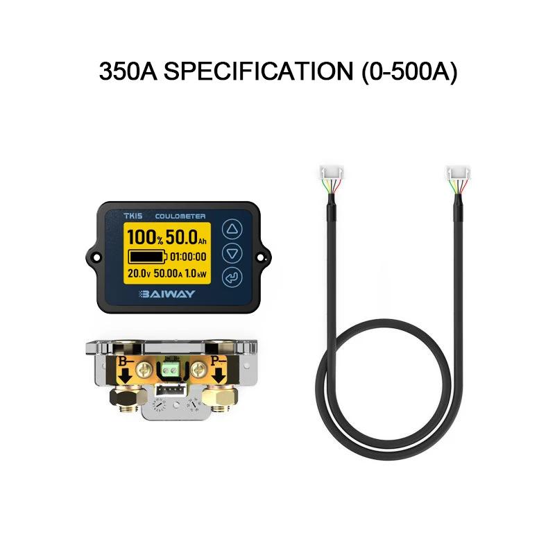 TK15 Battery Coulometer DC8-120V 50A 100A 350A Professional Battery Capacity Tester for E-bike/Balance Car/Cleaning Machine