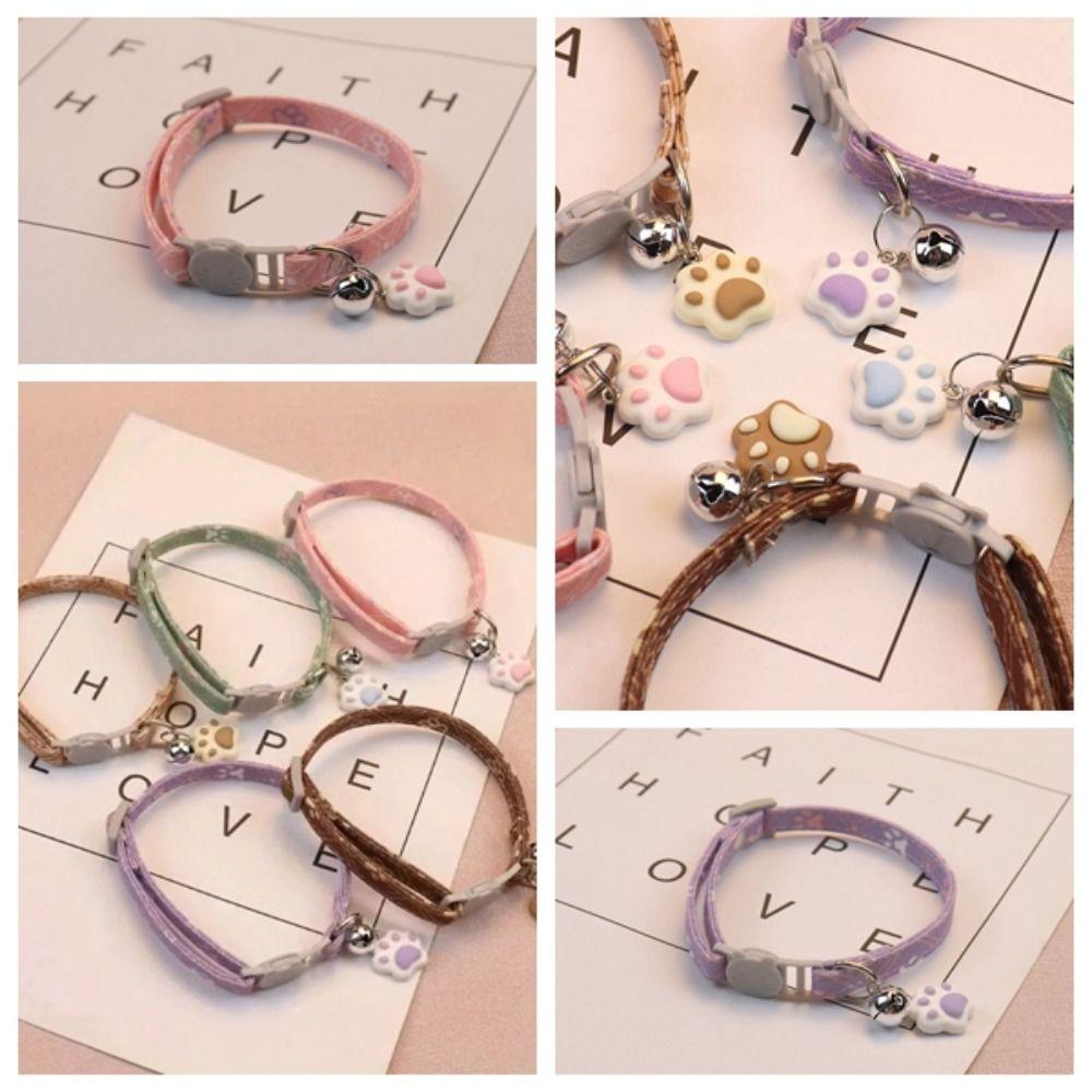 Adjustable Fashionable Neck Straps Exquisite Cat Pendant Necklace Pet Accessory Cat Collar Puppy