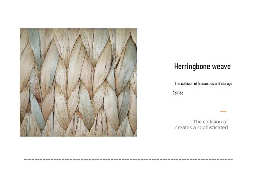 Water Hyacinth Woven Storage Basket - Magazine & Handheld Organizer