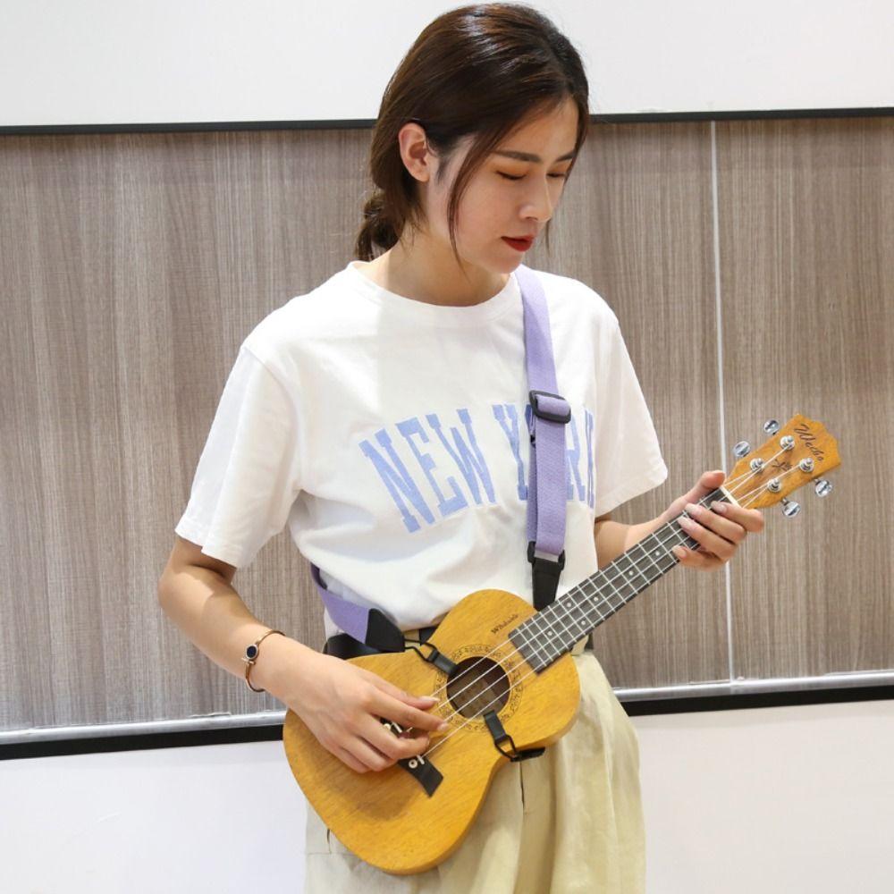 Langlebiger Gitarrengurt Verstellbarer Ukulelengurt Musikinstrument Halsgurt Gitarrenzubehör