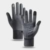 Autumn/Winter Touchscreen Zipper Gloves: Two-Finger Flip Cover for Fishing, Cycling, Outdoor Sports, Plus Velvet Insulation for Cold Protection