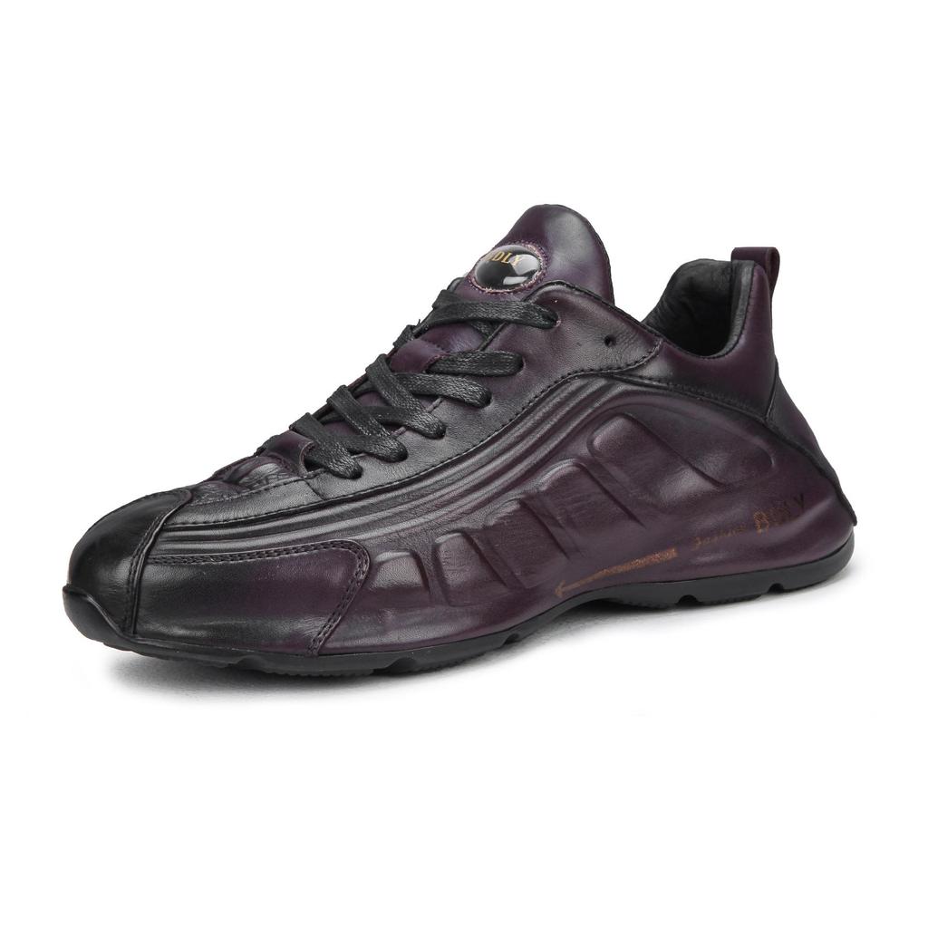 European 2023 Men's Leather Embossed Retro Trendy Casual Shoes