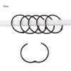 12PCS Rust Proof Shower Curtain Hooks Anti-Drop Circular Bathroom Curtain Rings Strong Load-bearing Curtain Rings