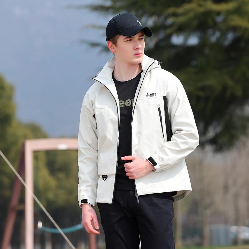 JEEP Men s Casual Outdoor Windbreaker Jacket 2XL