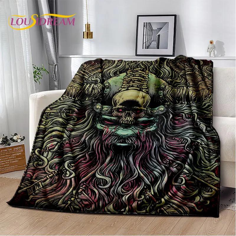 Viking Norse Mythology God Loki Soft Plush Blanket,Flannel Blanket Throw Blanket for Living Room Bedroom Bed Sofa Office Cover