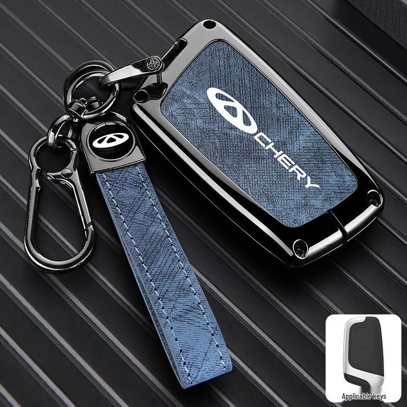 Zinc Alloy Key Shell Covers for Chery, Tiggo 8, 7 Plus - Full Coverage, 5x Anti-Drop Protection