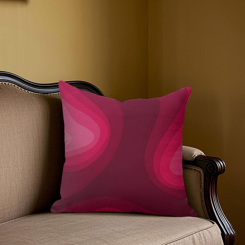 Blush Swirls vierkante Jacquard Kussenhoes voor Bank Kantoor Lendenkussenhoes Decoratieve Kussenhoes voor Thuis 40x40cm