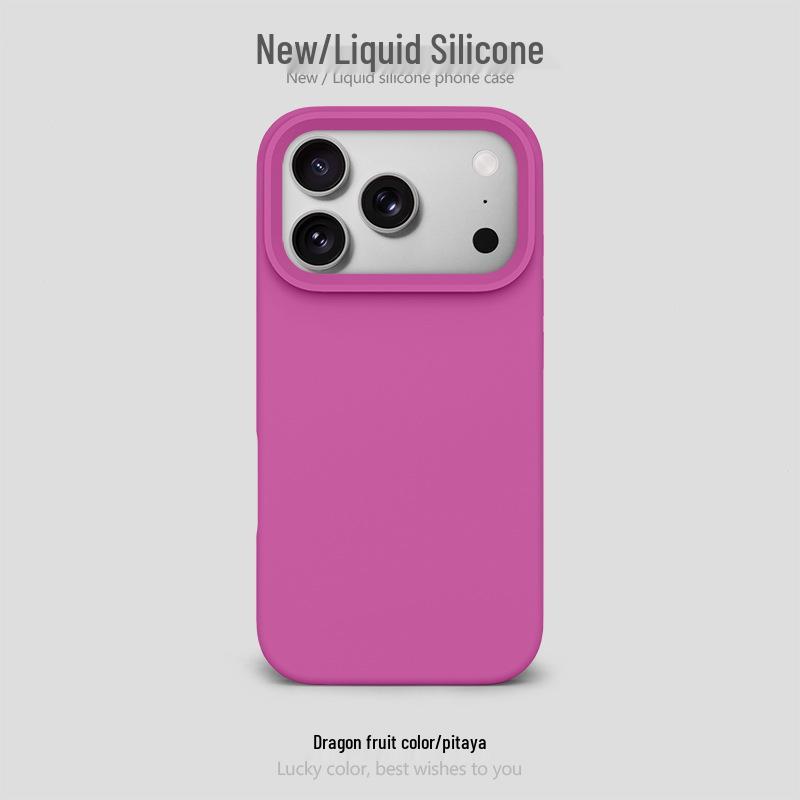 Funda de Silicona con Agujero Grande para Apple 17 Pro Max: Bolsa de aire a prueba de caídas, Protectora, Diseño simple