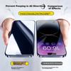 360° Protection Tempered Glass Screen Protector for Apple IPhone 12 Pro Max, Full Coverage Anti-Peeping Anti-Drop Protection Film + Gadget