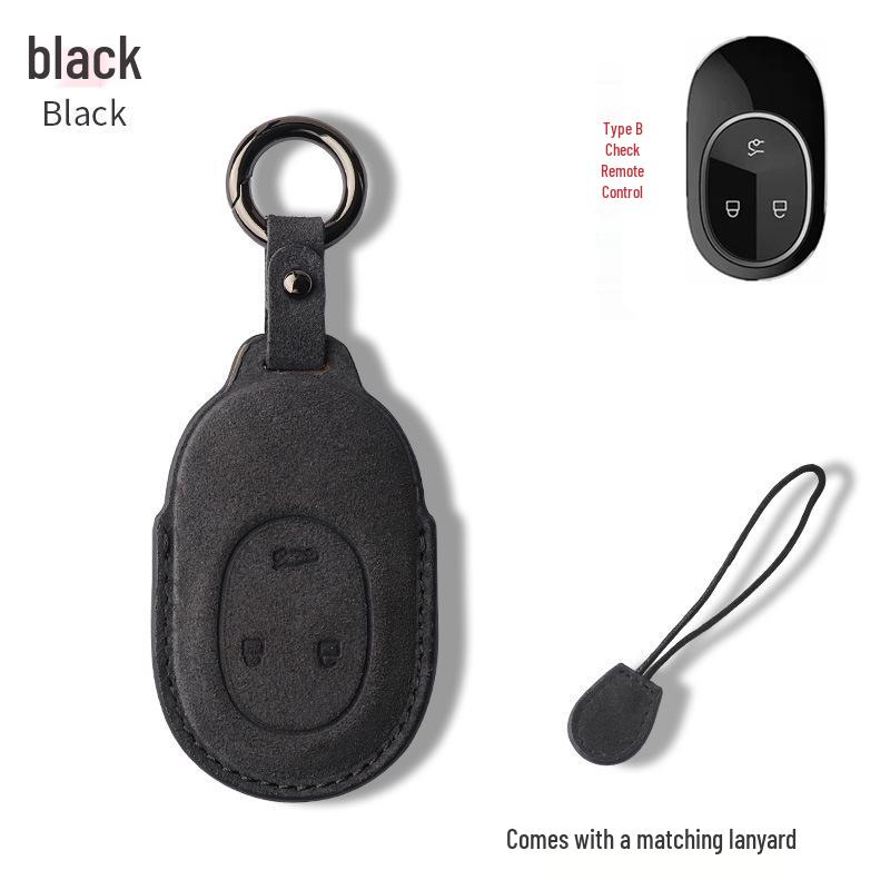 NIO ET5/ET7/ES6/ES8/EC6 Hochwertiges Wildleder Schlüsseletui - Unisex Auto Schutzschale Hülle