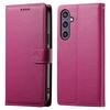 For Samsung Galaxy S25 Stand Case Litchi Texture Leather Wallet Phone Cover Magnetic Snap