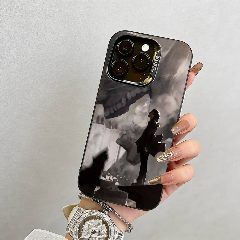 Anime Attack On Titan Phone Case For iPhone 17,16,15,14,13,12,11 Plus,Pro Max,XS,Colorful Silver Black Cover
