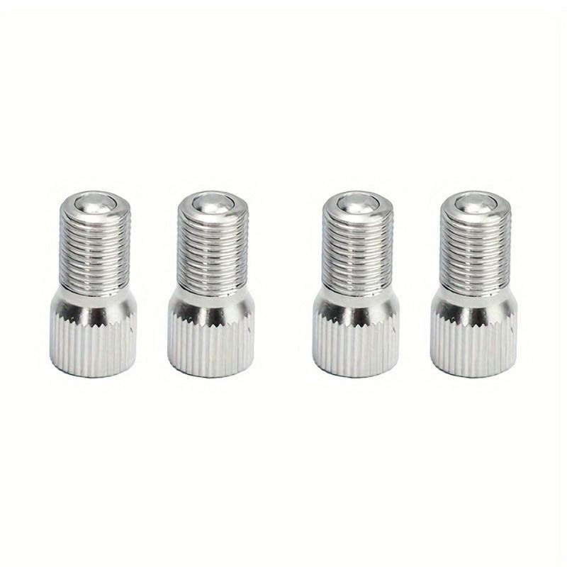 Three Size Tire Stem Extensions with Covers, Screw-On Metal Stem Adapter Set for Direct Stem Access in Tire Inflation and Pressure Checks