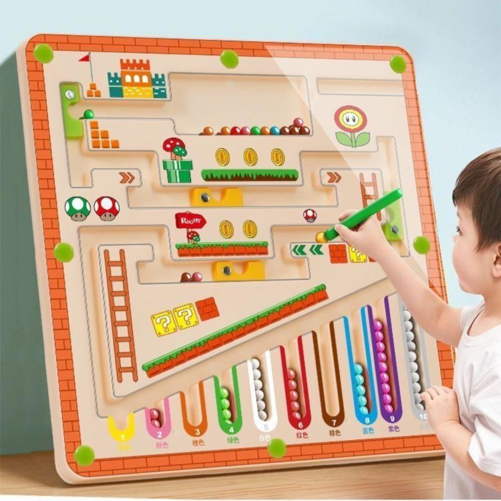 Children's Magnetic Maze Walking Ball Baby Concentration Training, Writing Logic Thinking 3 Year Old Early Education Puzzle Toy