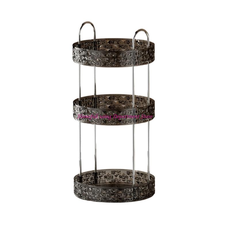 

360 Degree Rotating Storage Tray Cosmetic Accessories Organiser Kitchen or Bathroom Organization Solution layer