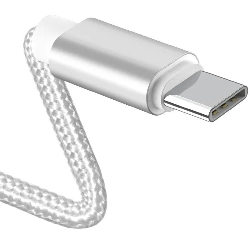 Type-C Cable Fast Charging Nylon-Braide USB C Charger For Samsung S8 S9 S10 Plus for Xiaomi Redmi Note 7 8 Pro