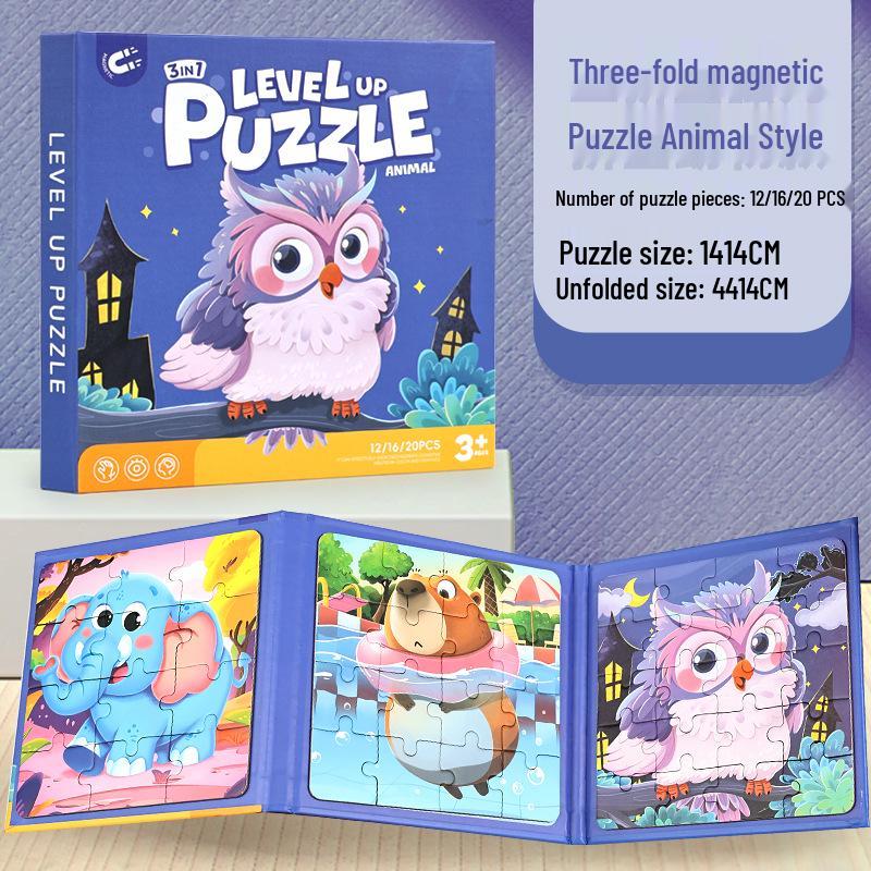 TEMU Magnetic Educational Puzzle Blocks for Toddlers and Babies Ages 1-3